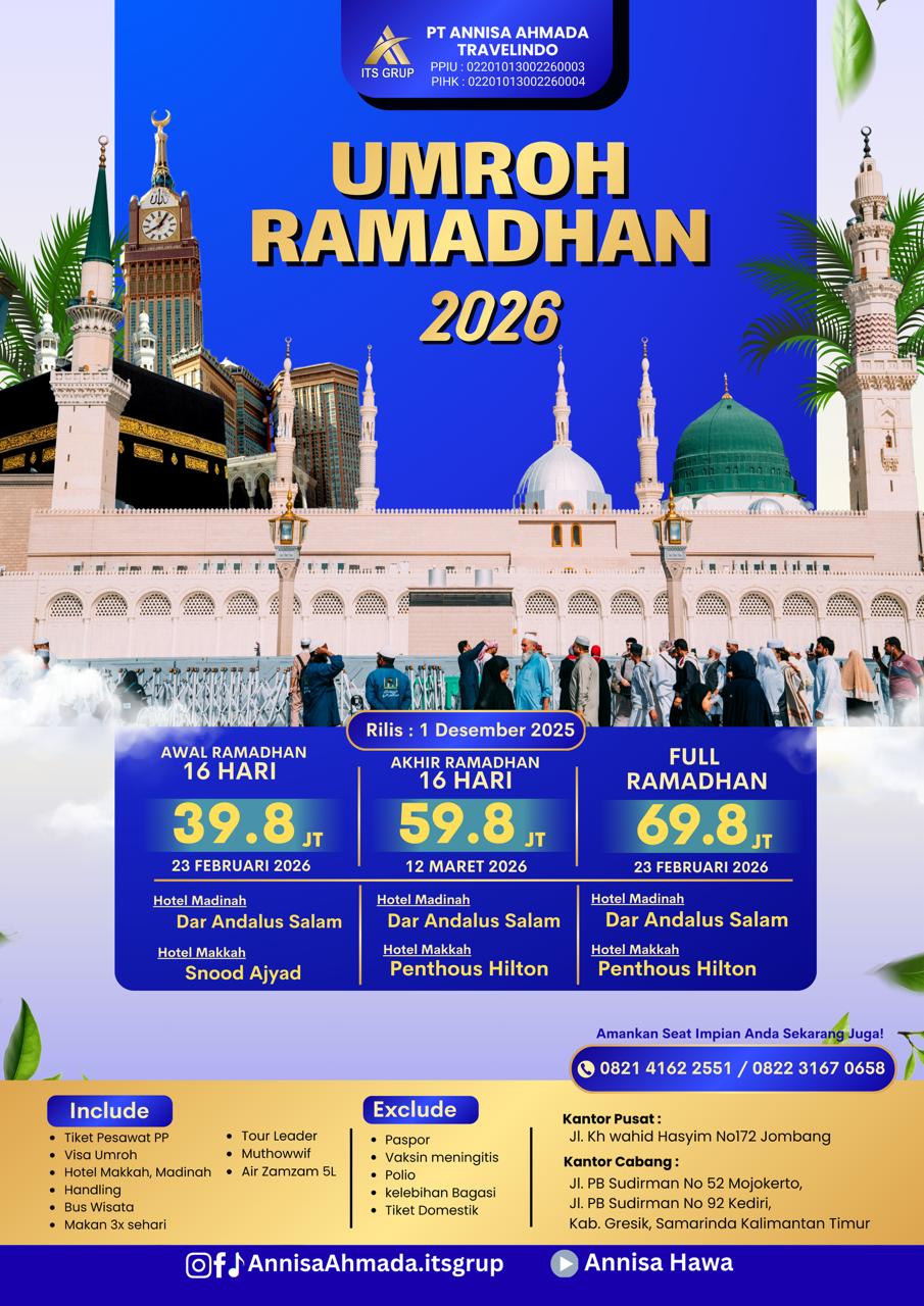 Paket Umroh Ramadhan 1447H