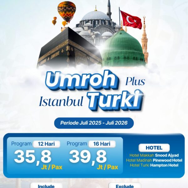 Paket Umroh Plus Turki